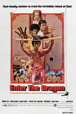 Enter The Dragon Bruce Lee Movie Action Thriller Wall Art Home - POSTER 20"x30" - Image 1 of 3