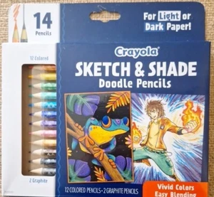 Crayons Sketch & Shade Doodle Pencils New - Picture 1 of 2