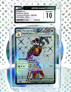 CGC 10 Farigiraf EX 194/162 Temporal Forces Full Art Secret Rare Pokemon Card - Picture 1 of 1