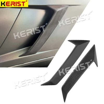 Delantal divisor lateral de fibra de carbono real para Lamborghini Gallardo 2008-2014 Foto 1 de 4