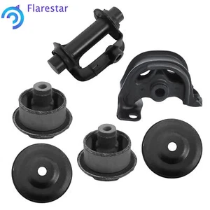 6PC Diff Differential Mounting Mount Set For Honda Civic 88-00 1.6L 50713SJG000 - Picture 1 of 16