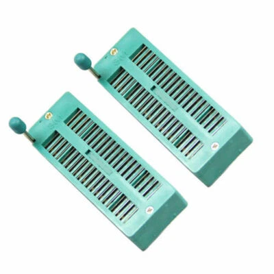 2x 40 Pin 2.54mm ZIF ZIP IC Test DIP Board Socket Universal 240-3345 - Bild 1 von 4