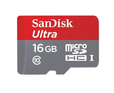 SanDisk Ultra 16GB Memory Card Class 10 MicroSDHC SDSDQH-016G Ideal for Android - Image 1 of 3