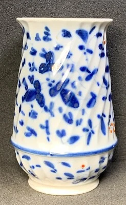 Синий и белый фарфоровый держатель для зубной щетки, синий, белый, красный, золотой, с ручной росписью! - Изображение 1 из 4