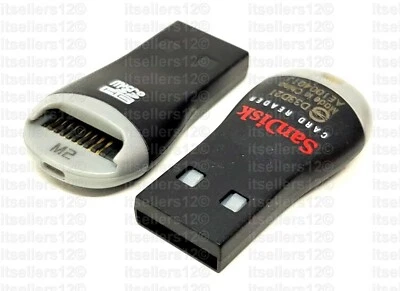 SANDISK NEW Micro SD to USB Memory Card Adapter Reader Dongle Thumb Drive Pen - Image 1 of 4