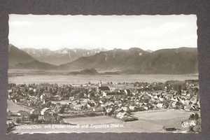 106) Ansichtskarte Murnau/Obb. Ettaler-Mandl und Zugspitze Cekade Luftbild - Picture 1 of 2