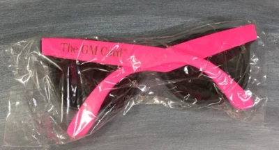 Gafas de sol The GM Card rosa retro estilo años 90 nuevas en paquete Foto 1 de 4