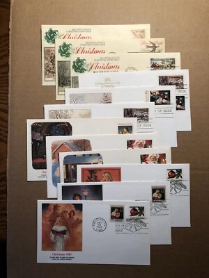 Christmas - 12 Different Fleetwood FDC’S Celebrating Christmas 1974-1987 - Image 1 of 4