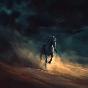 HORSES RUNNING HOME DECOR ART PRINT 8.5X11 PHOTO OF HORSES ON BEACH - Picture 1 of 1