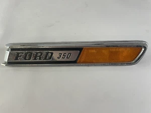 1967-1972 Ford F350 Truck Hood Emblems Badges Reflector OEM Original RH Used - Picture 1 of 10
