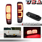 Tail Light Smoke Lens Red LED Pair Set For 74-91 Ford F150 F250 F350 Bronco F100