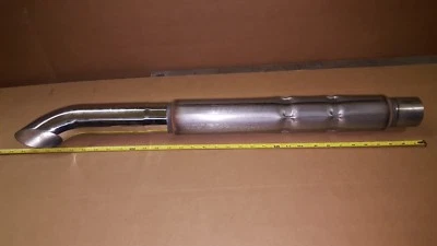18" Chambered Muffler Dump 2.5" High Performance 304 SS Tip - Image 1 of 4