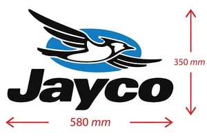 Jayco Caravan Sticker 580x350mm Decal FREE POSTAGE Many Colours - Picture 1 of 1