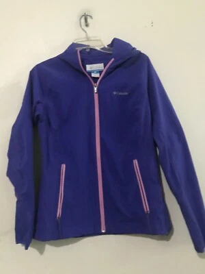 Columbia Sports Wear Talla S Violeta Cremallera Niños Niñas Ligero Abrigo Chaqueta Foto 1 de 4