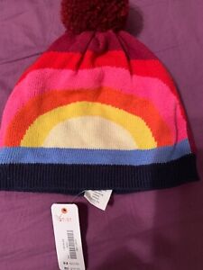 Gymboree baby pompom hat,rainbow,2-3T,nwt $19.50
