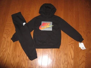 Nike Boys Pullover Hoodie & Pockets Jogger Pants Set Size 6 NWT - Picture 1 of 3