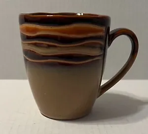 Sabatier Stoneware "Waves Brown" Collectible Large Mug 4 inches tall 2004 - Picture 1 of 6
