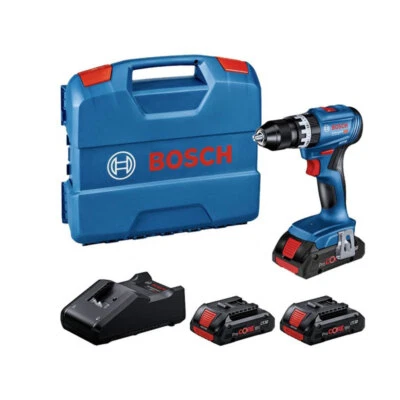 Trapano a batteria GSB 18V-45 Bosch Professional percussione 3 batterie, valigia - Immagine 1 di 3