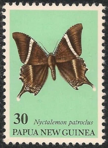 Papua New Guinea #507 (A114)  VF MVLH - 1979 30t Nyctalemon Patroclus Moth - Picture 1 of 1