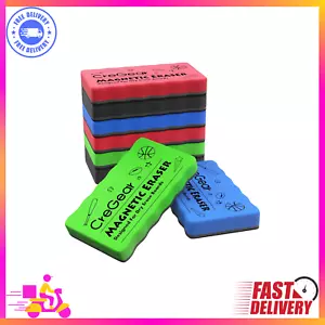 Dry Erase Eraser 8 Pack, Magnetic Whiteboard Eraser for Classroom, Small White B - Picture 1 of 8