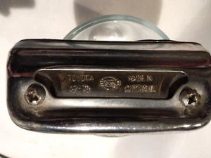 **USED** VINTAGE HELLA - NUMBER PLATE LAMP - CHROMED METAL CASING - TOYOTA - Picture 1 of 11