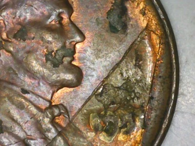 1951 Lincoln Wheat Cent with Lamination Error Obverse US Mint Coin - Image 1 of 4