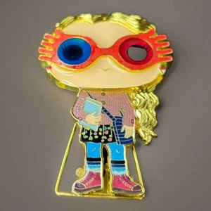 FUNKO POP LARGE METAL & ENAMEL PIN HARRY POTTER LUNA LOVEGOD - Picture 1 of 4