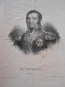 Caricature Litho 1835 Le Maréchal Gérard - Picture 1 of 1