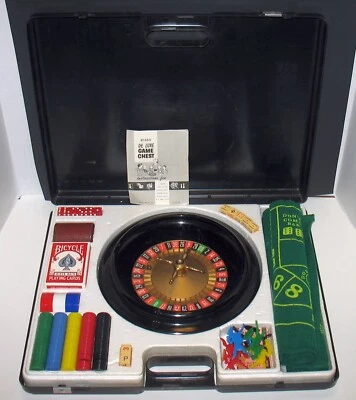 1965 De Luxe Game Chest #1460 Craps Roulette Poker Dice Horse Race Black Jack - Image 1 of 4