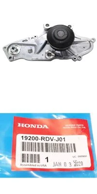 Honda Acura Genuine OEM Water Pump 19200-RDV-J01  - Imagem 1 de 4