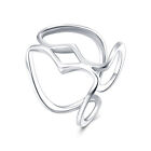 Rose Gold Platinum Plated Fashion Ring Women Open Double Line B171