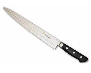Sakai Ichimonji Mitsuhide G-Line VG-1 Gyuto Chef Knife ( Granton Edge ) - Picture 1 of 2