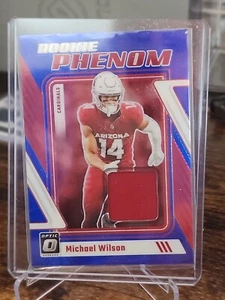 Parche Donruss Optic Football Michael Wilson Rookie Blue Phenom 2023 - Imagen 1 de 2