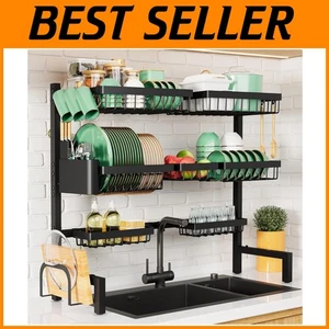 Rustproof Over Sink Dish Drainer, Adjustable Width - Picture 1 of 9