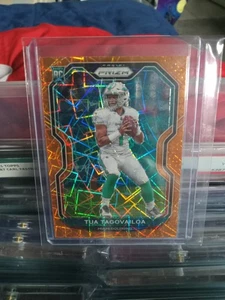 2020 Prizm Tua Tagovailoa Orange Lazer RC - Bild 1 von 2
