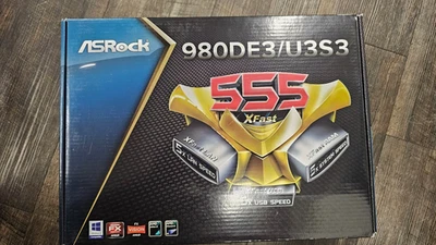 ASRock 980DE3/U3S3 Motherboard Brand New Factory Sealed - Image 1 of 3