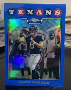 2008 Topps Chrome - Matt Schaub #TC8 Blue Refractor Texans - Imagen 1 de 2