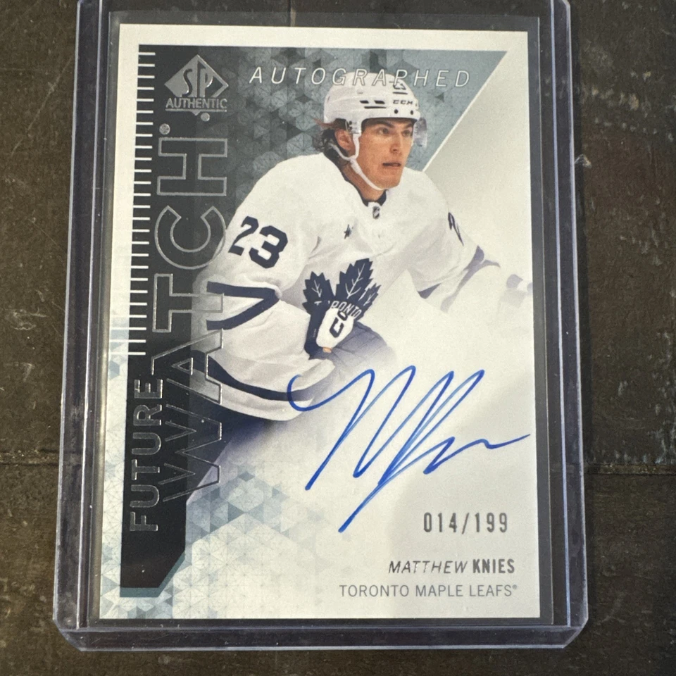 2023-24 SP Authentic '13-14 Retro Matthew Knies Future Watch Auto /199 #RFWA-MK - Image 1 of 1