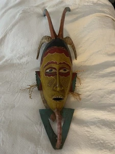 Afrikanische Gouro Stammesmaske 34 Zoll lang. - Bild 1 von 5