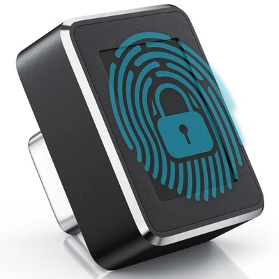 CSL USB-C Fingerabdrucksensor, Dongle, Aluminium Gehäuse, schwarz - Bild 1 von 4