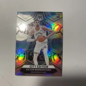 2023-24 "Panini Mosaic" Victor Wembanyama RC (City Edition) Silver PRIZM - Picture 1 of 2