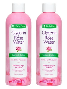 De La Cruz Glycerin & Rose Wasser Haut Feuchtigkeitscreme 8 FL OZ (2 FLASCHEN) - Bild 1 von 6