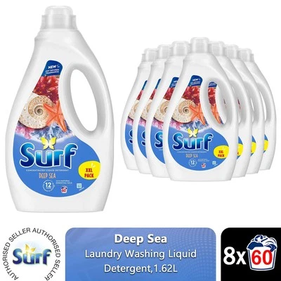 Surf Laundry Washing Liquid Detergent Deep Sea 12.96 L, 480 Washes - Image 1 of 4