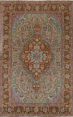 Over-Dyed Traditional Area Rug 7x9 Vintage Hand-knotted Wool Living Room Carpet - Image 1 of 4