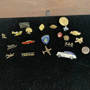 Anstecknadeln Konvolut Vintage Kristall, Sears, Oklahoma, Auto, Flugzeuge Auszeichnungen - Bild 1 von 8