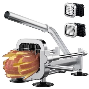 French Fry Cutter, Heavy Duty Potato Slicer, Stainless Steel Potato Chopper S... - Picture 1 of 7