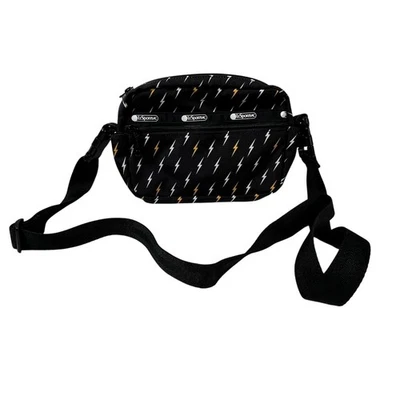 Bandolera/Bolso Cinturón Convertible LeSportsac Negro Rayo Poliéster Cremallera  Foto 1 de 4