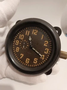 AVRM ZChZ  Tank T-34 & USSR Air Force Helicopter Fighter I-16 Panel Clock, 1955 - Picture 1 of 19