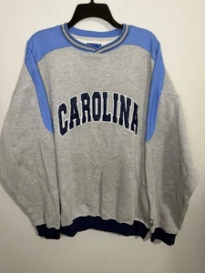 VINTAGE STARTER NORTH CAROLINA TAR HEELS SWEATSHIRT CREWNECK PULLOVER 90s Large - Bild 1 von 4
