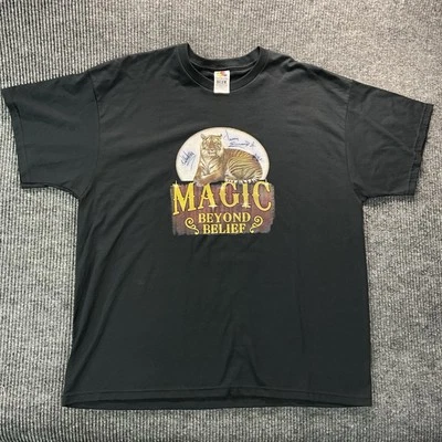 Camisa Tigre Magic Beyond Belief De Colección 2XL Rara Terry Evanswood Firmada MEJOR etiqueta Foto 1 de 4